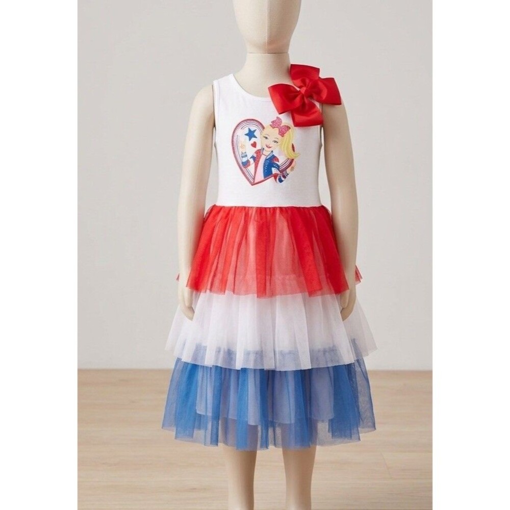 Jojos Silva Patriot Girls Dress Size  6